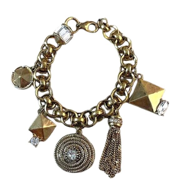 Vintage Erickson Beamon Rocks Charm Bracelet - Picture 7 of 9